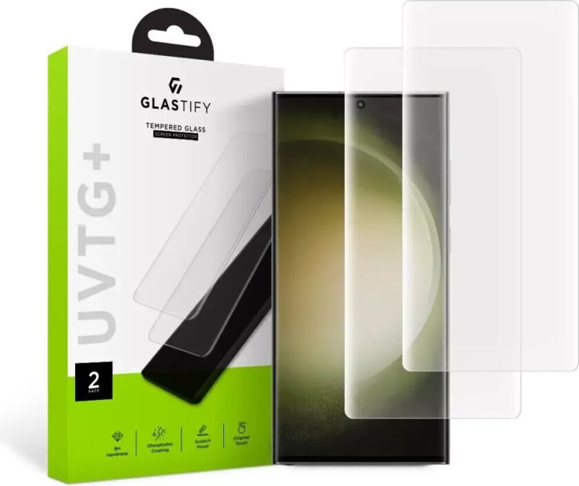 Samsung Galaxy S23 Ultra Skjermbeskytter - 2 Pack Case Friendly - Gjennomsiktig