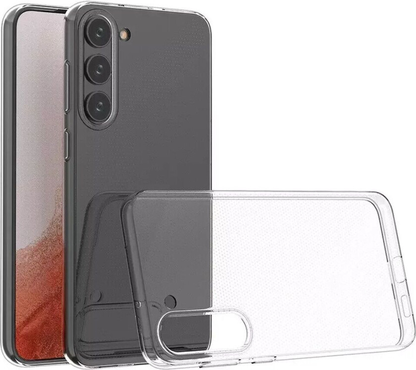 Samsung Galaxy S23+ (Plus) Fleksibelt TPU-Plast Bakdeksel - Gjennomsiktig