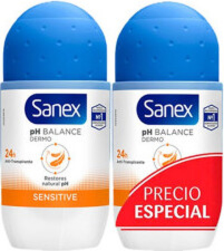 Roll-on deodorant Sanex Sensitive 2 x 50 ml