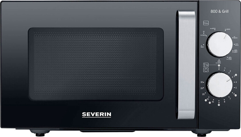 MW 7762 - microwave oven with grill - freestanding - black/stainless steel