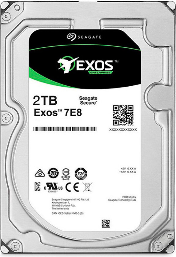 Exos 7E8 - 2TB - Harddisk - ST2000NM000A - SATA-600 - 3.5"