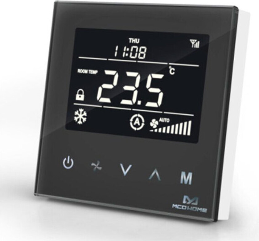 - Fan Coil Thermostat 4 pipe Black Editio