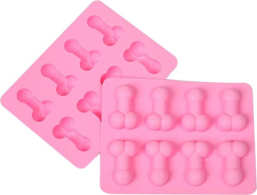 Cube Morsom isformet bakingform Ice Cubes Penis-formet isbitform Silikon