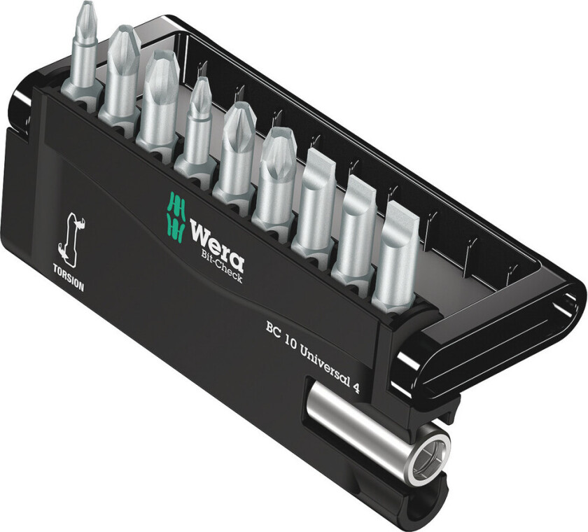 05056159001, 9 stk, Phillips, Phillips skrutrekker, PH 1,PH 2,PH 3, PZ 1,PZ 2,PZ 3, 2,5 cm