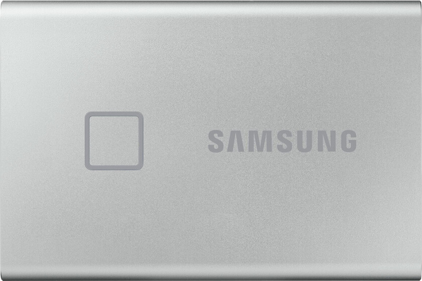 T7 Touch MU-PC500S - SSD - kryptert - 500 GB - ekstern (bærbar) - USB 3.2 Gen 2 (USB-C kontakt) - 256-bit AES - sølv