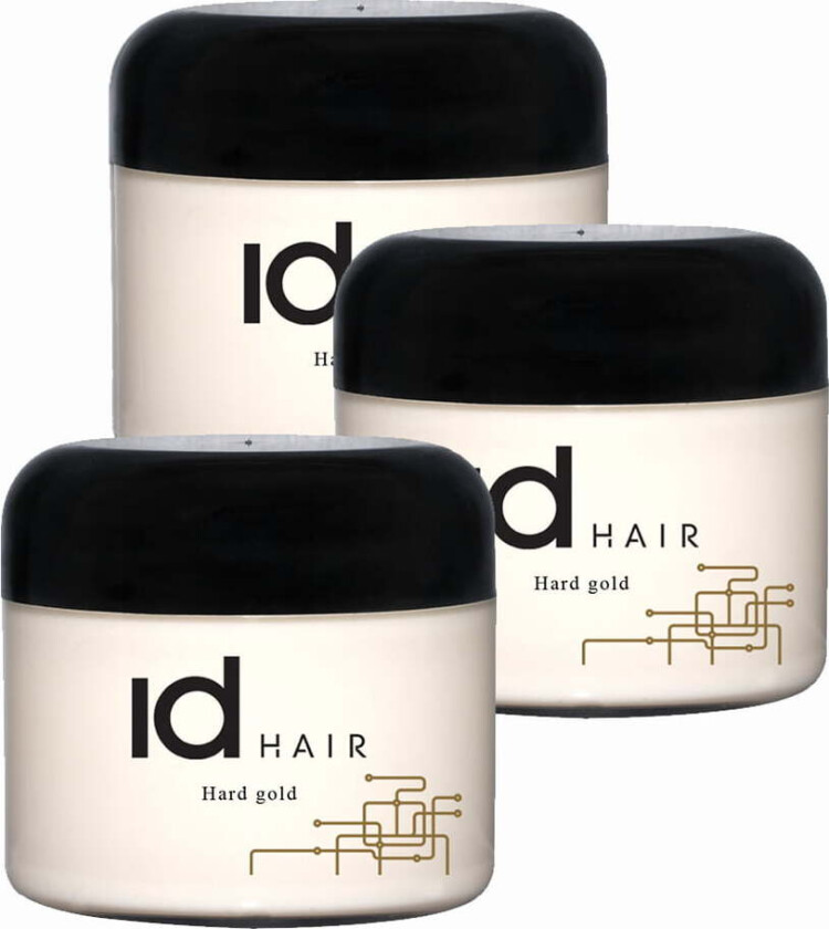3-pack ID Hair Hard Gold Wax 100ml