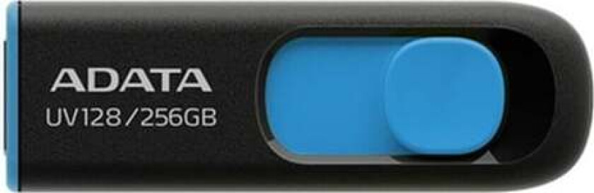 Minnestasjon flash usb3 256gb/blk/blå auv128-256g-rbe, Adata