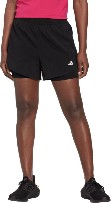 adidas Aeroready Minimal 2 In 1 Shorts, treningsshorts, dame BLACK/WHITE