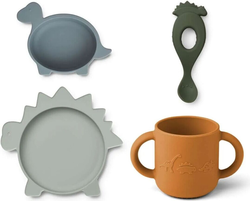 Bilde av Vivi Silikonsett Dino Blue Multi Mix