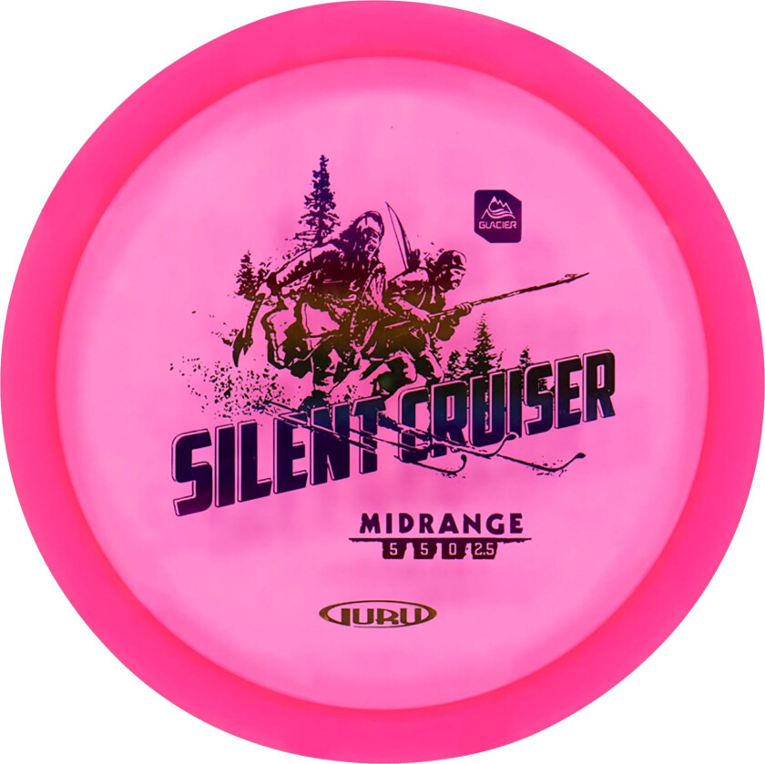 Glacier Line Midrange Silent Cruiser, 170-175g, midrange frisbeegolf Pink