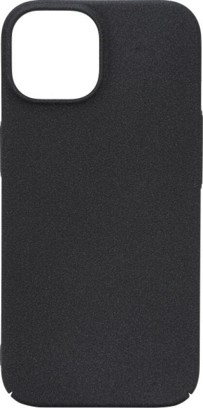 Essentials iPhone 15 sand bursted back cover, black/grey