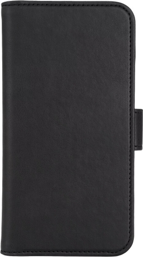Essentials iPhone 15 PU wallet, recycled materials, detachable, black