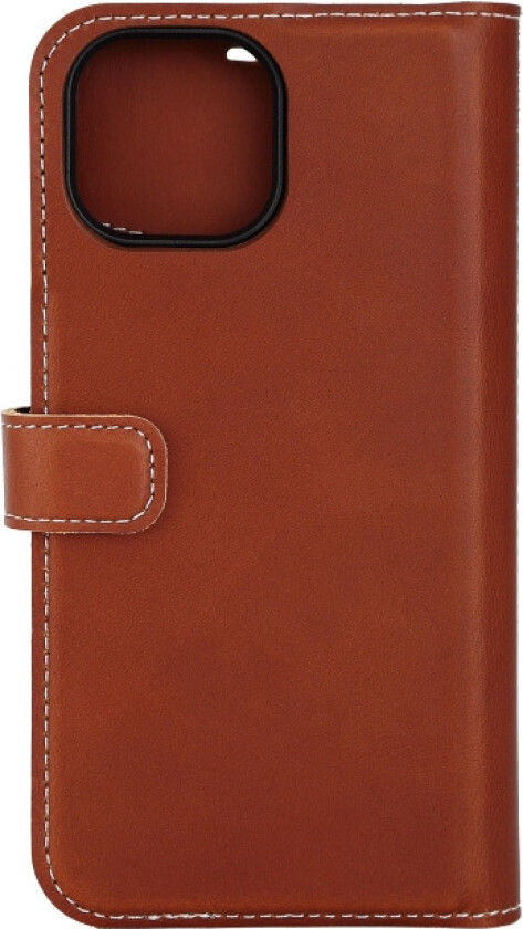Essentials iPhone 15 leather Mag wallet, detachable, magnetic, brown