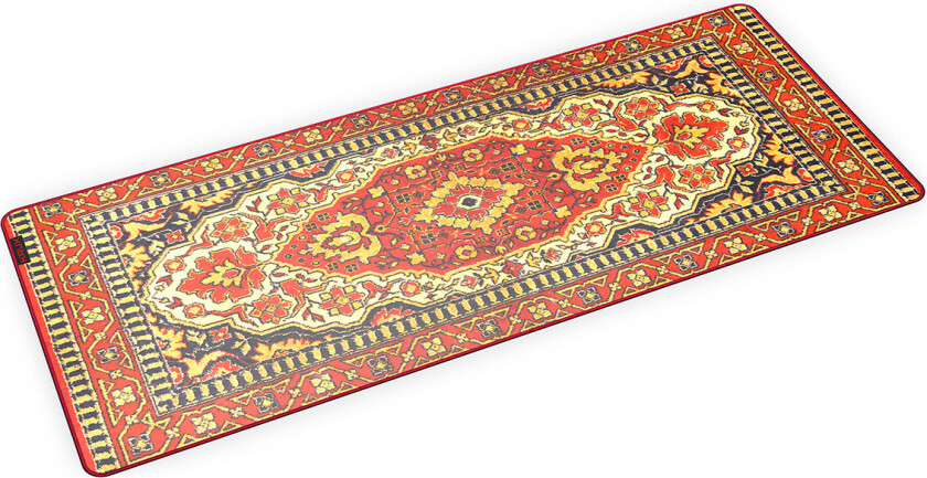 KRUX Space XXL Carpet, Rød, Bilde, Mikrofiber, Antiskliunderlag, Musematte til gaming