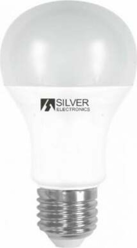 Sfærisk LED Lyspære Silver Electronics 980527 E27 15W (3000K)