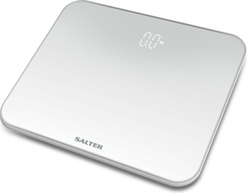 Salter 9204 WH3R, Elektronisk personvekt, 180 kg, Hvit, kg, Rektangel, Herdet glass