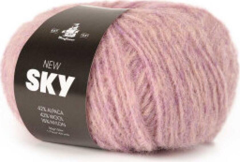 New Sky Garn Unicolor 90 Lys Lavendel