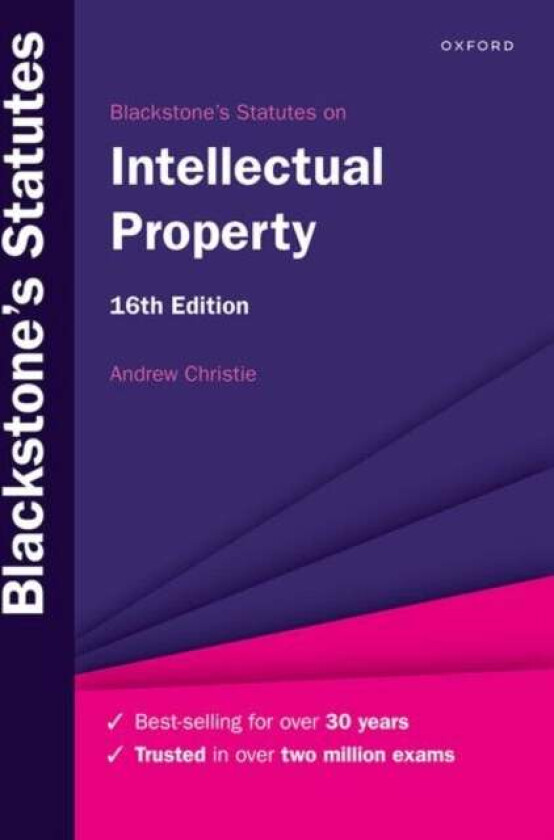 Blackstone'S Statutes On Intellectual Property Av Prof Andrew (Chair Of Intellectual Property Chair Of Intellectual Property Melbourne Law School