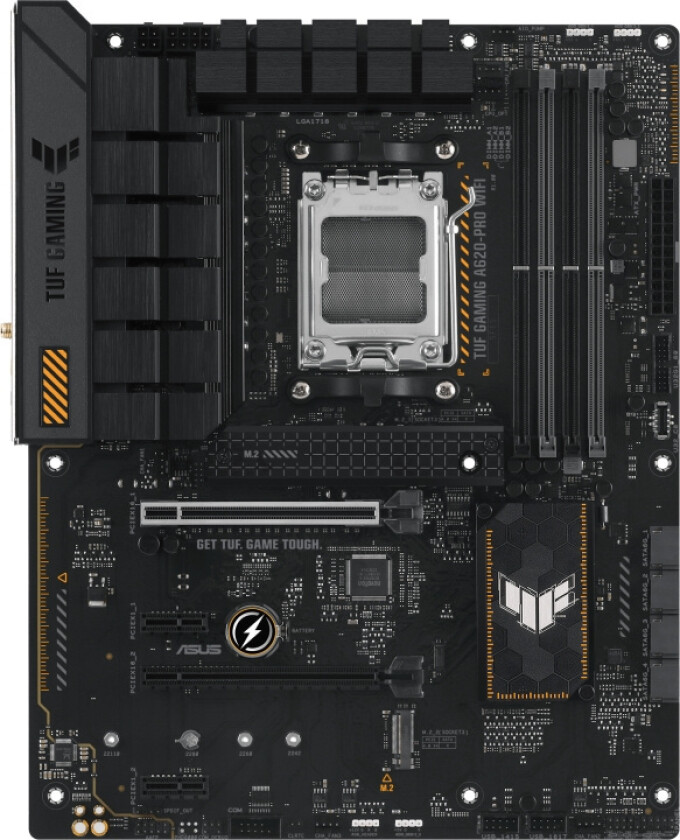 TUF GAMING A620-PRO WIFI Hovedkort - AMD A620 - AMD AM5 socket - DDR5 RAM - ATX
