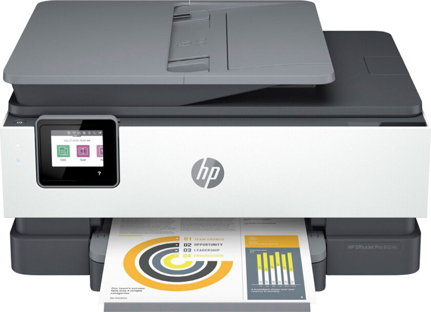 OFFICEJET PRO 8024E AIO PRINTER Blekkskriver Multifunksjon med faks - Farge - Blekk