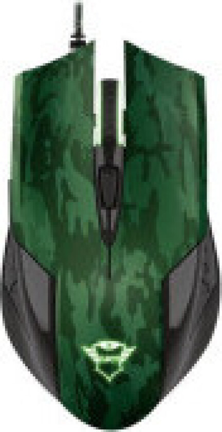 Gaming GXT 781 Rixa Camo Gaming Mouse & Mouse Pad - Mus - Optisk - 6 - Grønn