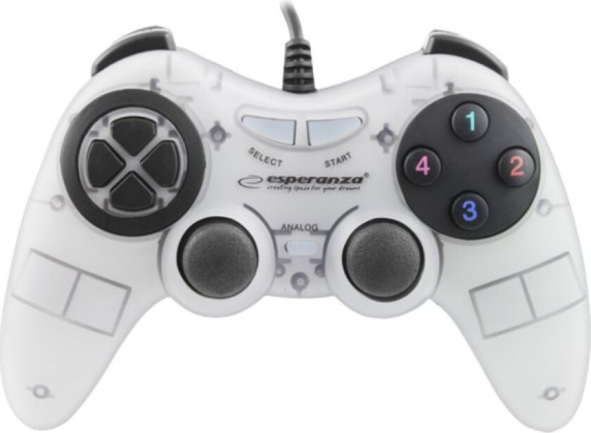 FIGHTER - Håndkonsoll - kablet - hvit - for PC