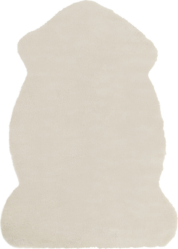 Teppe imitert kaninpels beige UNDARA