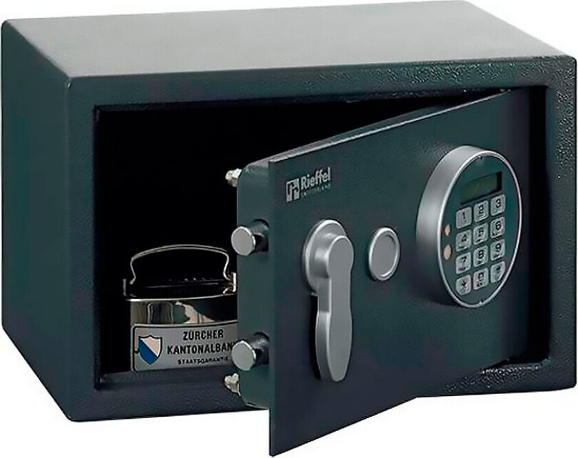 Rieffel VT-SB 200 SE, Frittstående safe, Sort, Elektronisk, 8 l, 310 mm, 215 mm