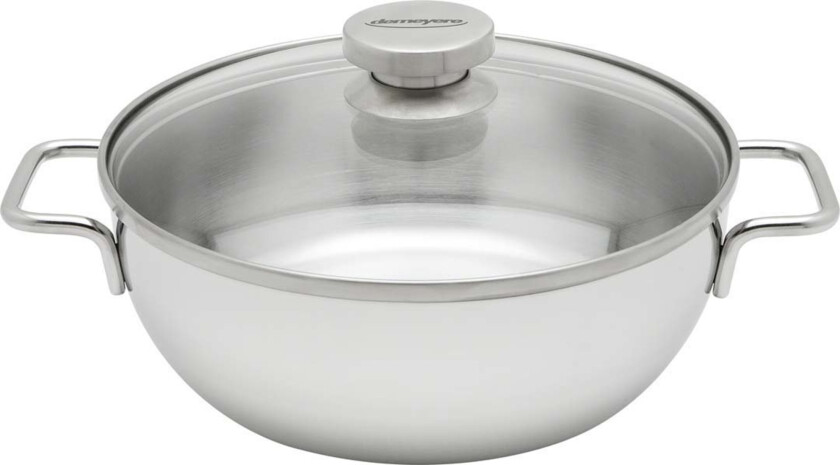 40850-767-0, Rund, All-bruk panne, Rustfritt stål, Rustfritt stål, 4,8 l, Glass