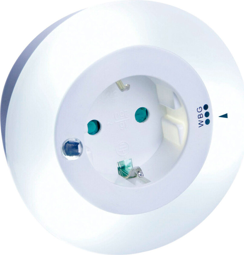 003371731, Pluggbart nattlys, Hvit, LED, AC, 230 V