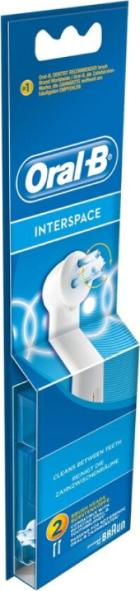 853893 tannbørstehode 2 stykker Blå, Hvit