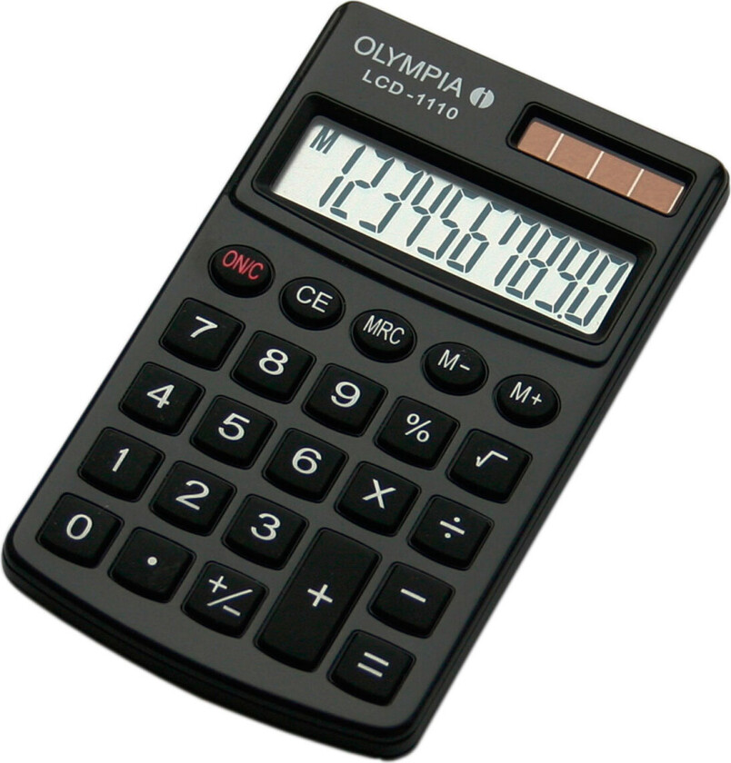 LCD 1110, Lomme, Grunnleggende, 10 sifre, 1 linjer, Sort