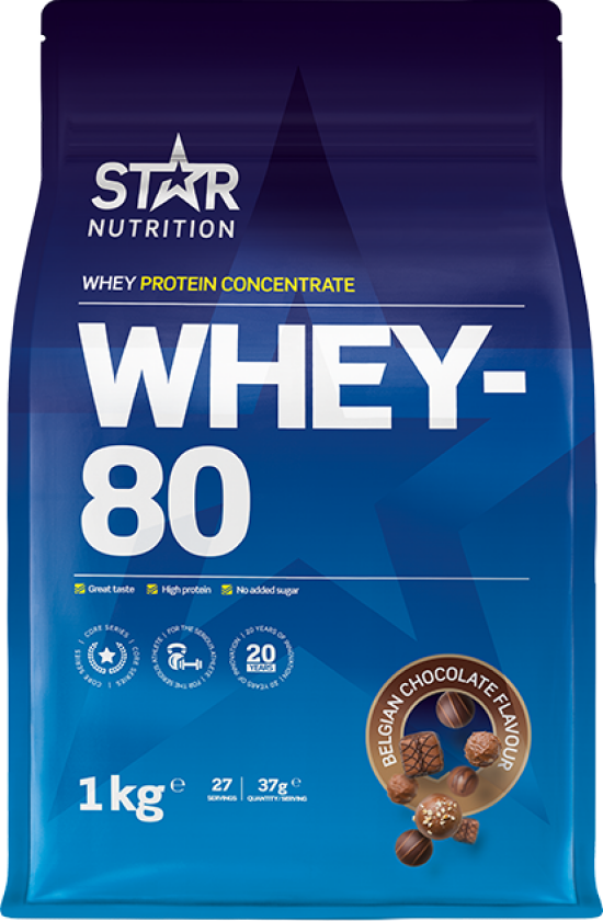 Whey-80 Myseprotein 1 kg