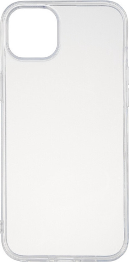 Essentials iPhone 15 Plus recycled TPU back cover, transparent