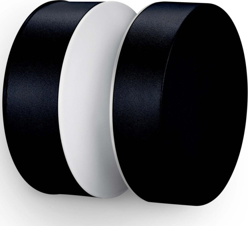 Laven LED-vägglampa Rostfritt stål Svart IP44 Varmit 6W 600lm