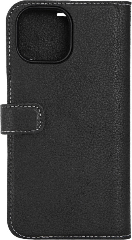 Essentials iPhone 15 leather Mag wallet, detachable, magnetic, black
