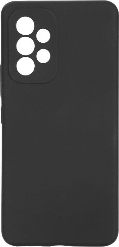 Essentials Galaxy A53 silicone back cover, Black