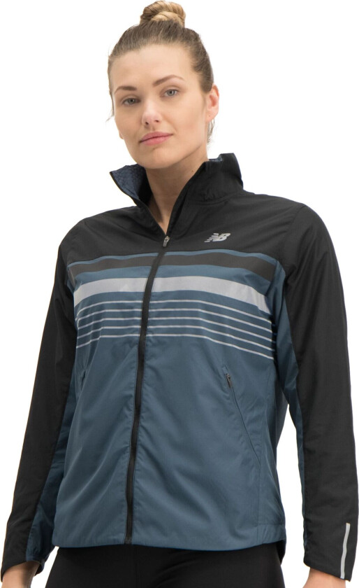 Accelerate Protect Jacket Reflective, løpejakke dame Deep Ocean Grey