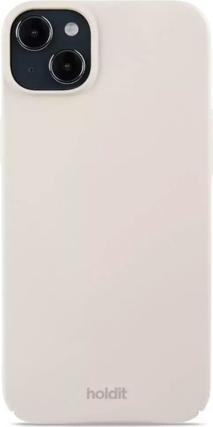 Holdit iPhone 15 Plus Slim Plast Deksel - Light Beige