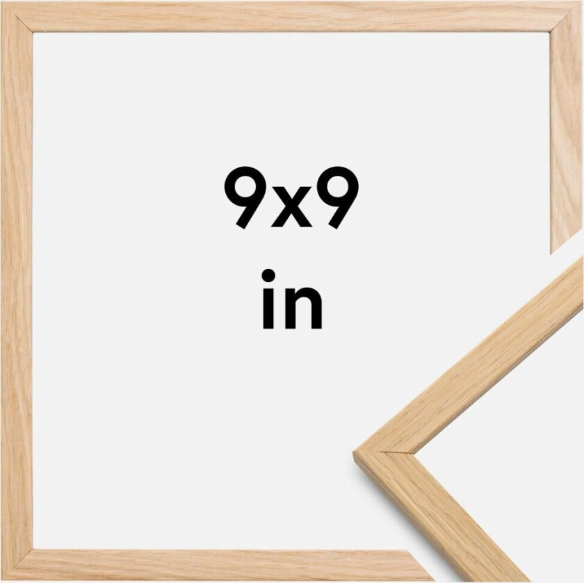 Ramme Edsbyn Akrylglass Eik 9x9 Inches (22,86x22,86 Cm)