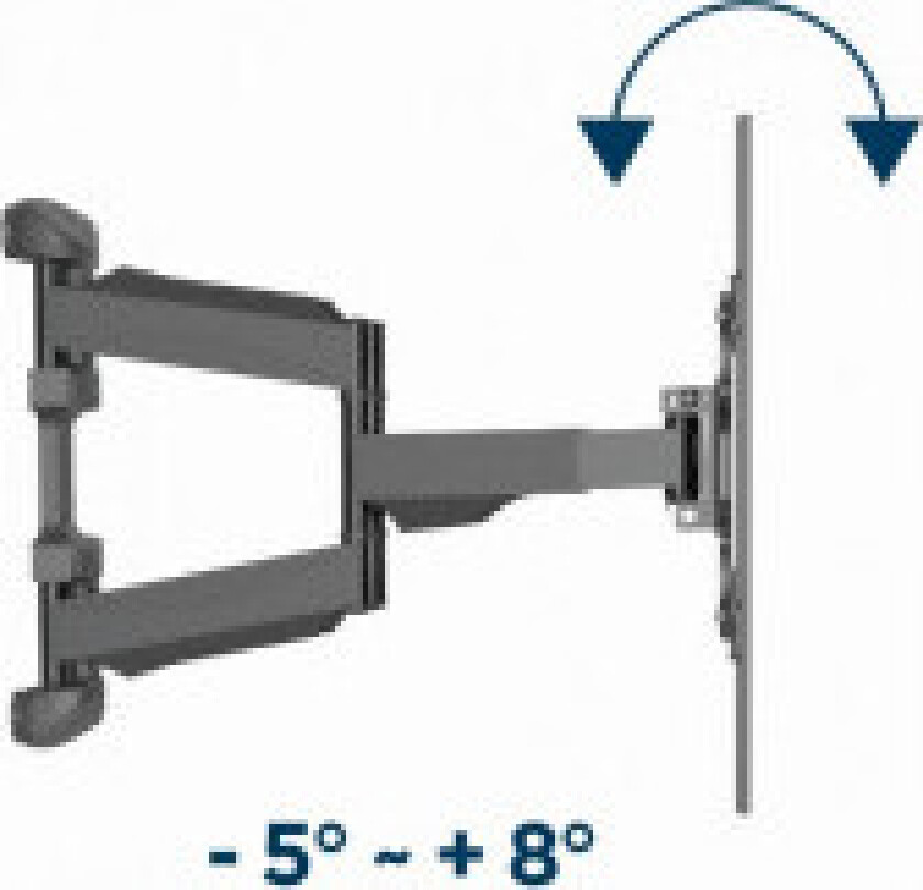 WM-75ST-01 mounting kit - for LCD TV - full motion 45.5 kg 75" 600 x 400 mm