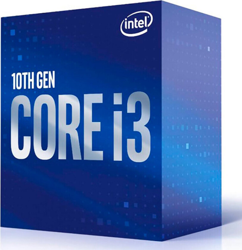 Core i3-10105 Comet Lake Prosessor/CPU - 4 kjerner - 3.7 GHz - LGA1200 - Boks (med kjøler)