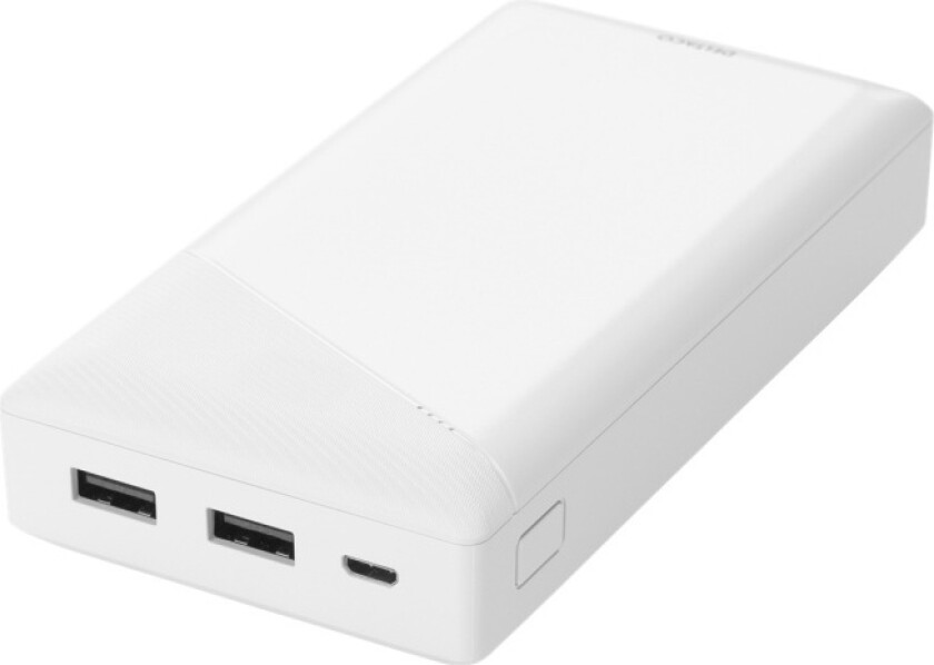 power bank 20 000 mAh 2x USB-A short cir Nødlader - 20000 mAh