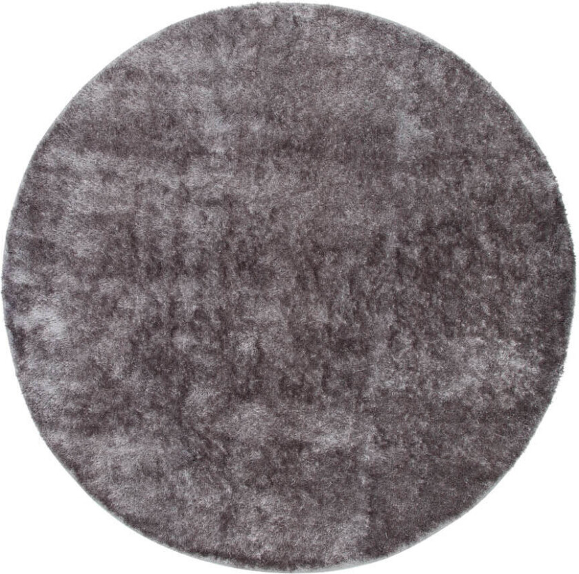 Mattis teppe Ø200 cm polyester grå.