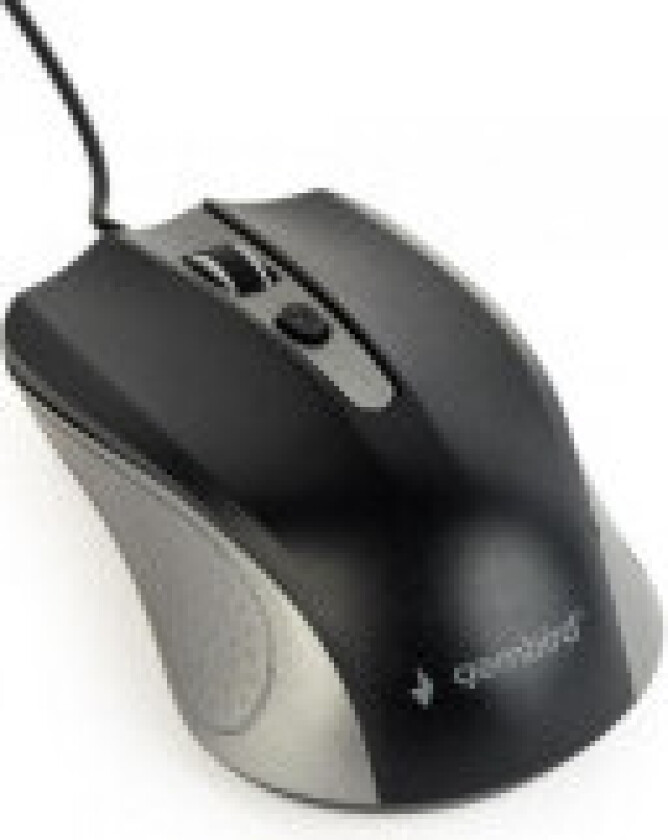 MUS-4B-01-GB - mouse - USB - space grey/black - Mus - Optisk - 4 - Grå