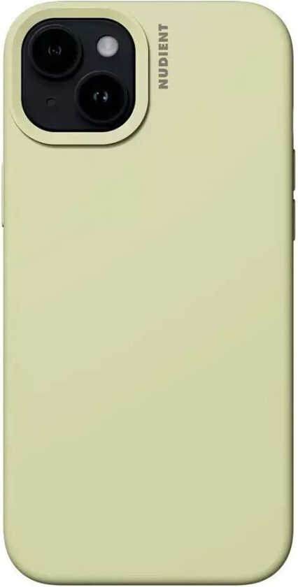 iPhone 15 Base Silicone Deksel - Pale Yellow