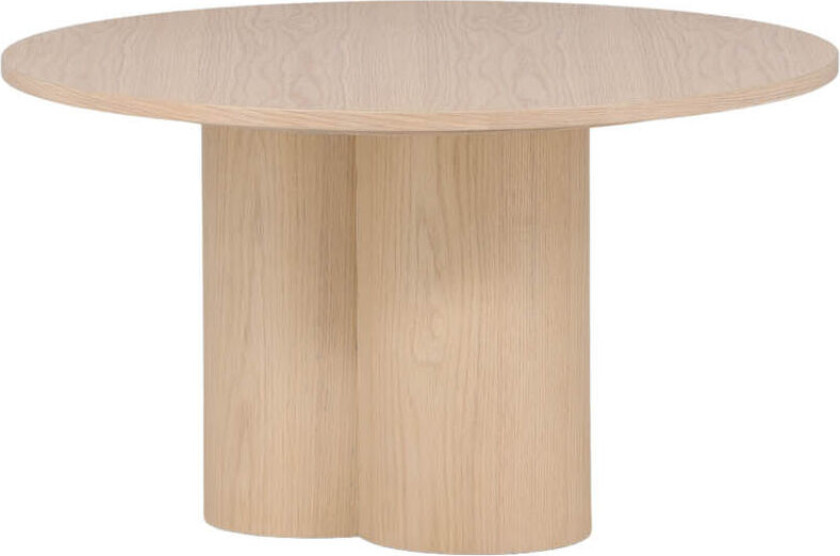 Olivia sofabord Ø80cm whitewash.