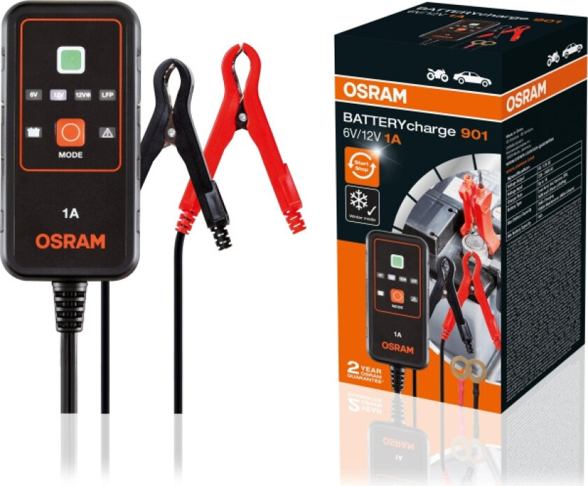 Bilde av BATTERYcharge 901 OEBCS901 Oplader til bilen, Automatisk oplader 6 V, 12 V 1 A 1 A