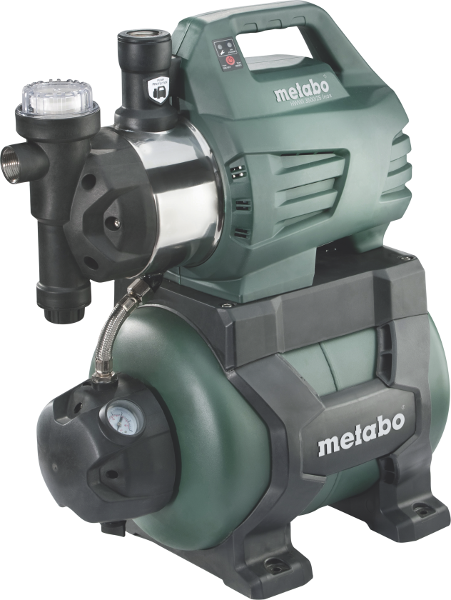 HWWI 3500/25 INOX, 1100 W, AC, 4,5 stang, 3500 l/t, IPX4, Sort, Grønn, Rustfritt stål