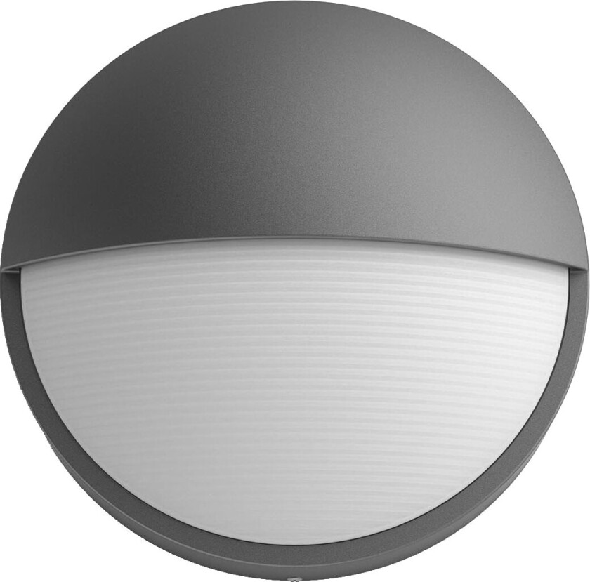 myGarden Capricorn - Vegglampe - LED - 6 W (ekvivalent 47 W) - varmt hvitt lys - halvmåne - antrasitt